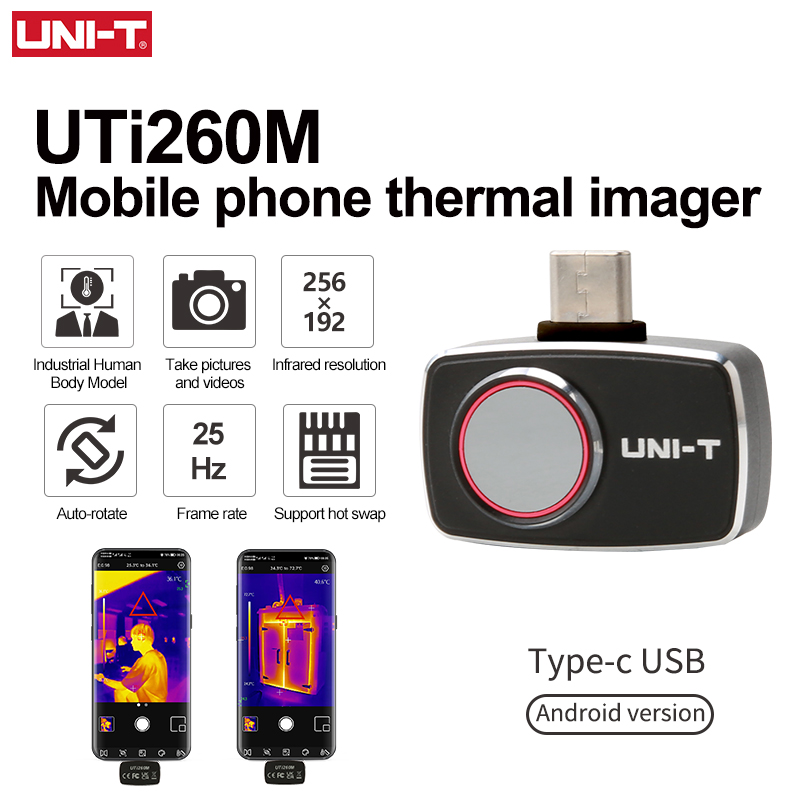 Thermal Imaging Camera 256X192 - Imageur thermique UNI-T pour Smartphone UTI260M