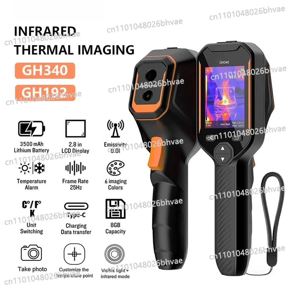 Thermal Imaging Camera 256X192 - Caméra thermique 256x192 avec caméra visuelle