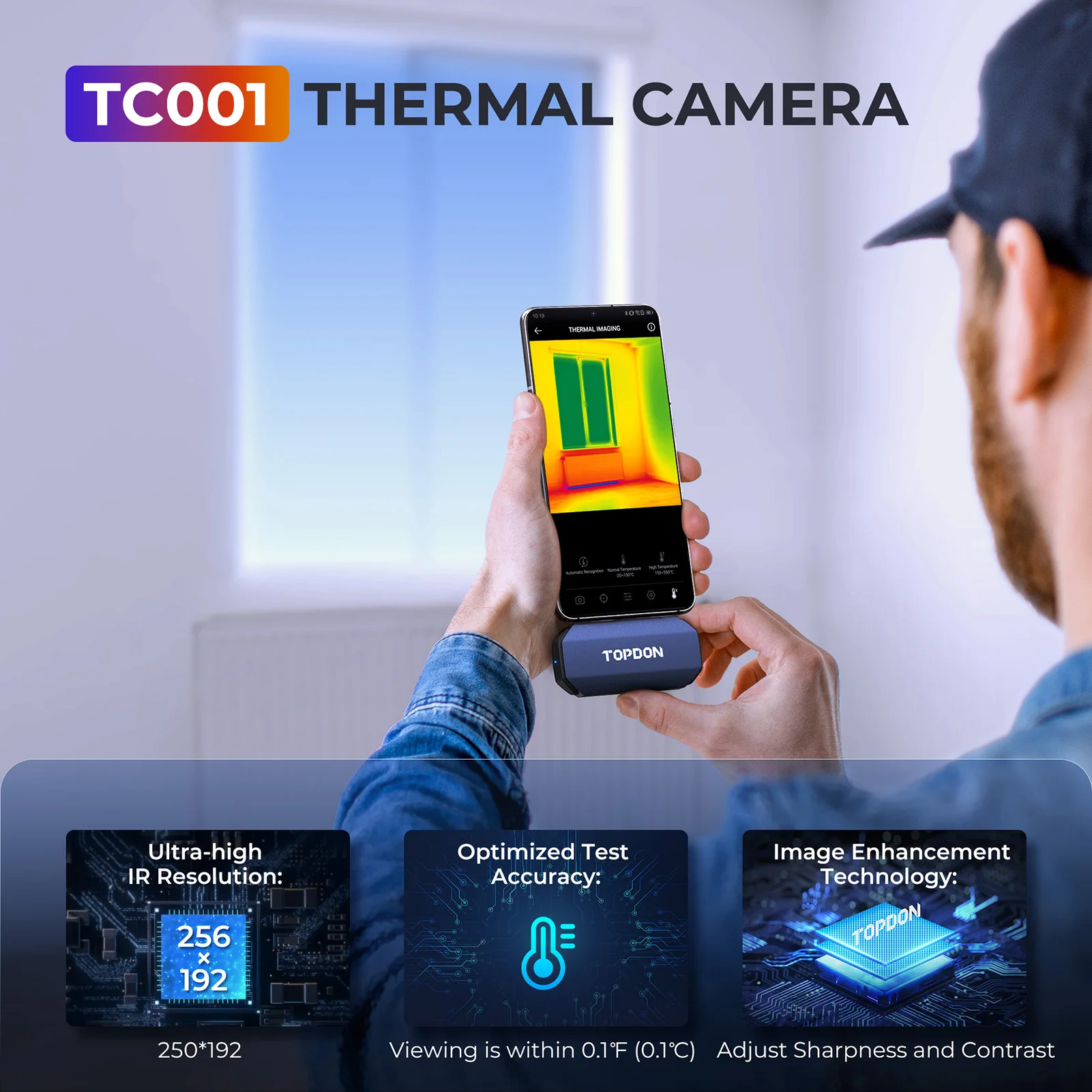 Caméra thermique infrarouge po - Topdon Tc001 Thermal Camera avis et prix