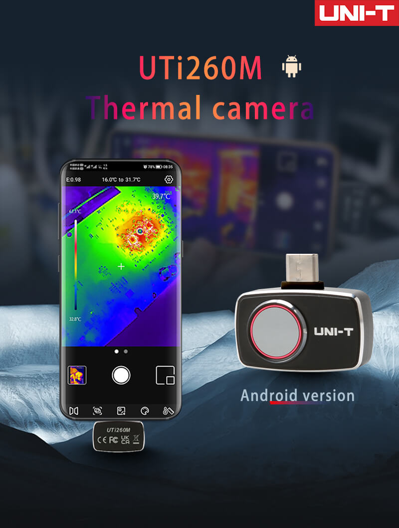 Caméra thermique mobile UNI-T  - Thermal Imaging Camera 256X192 avis et prix
