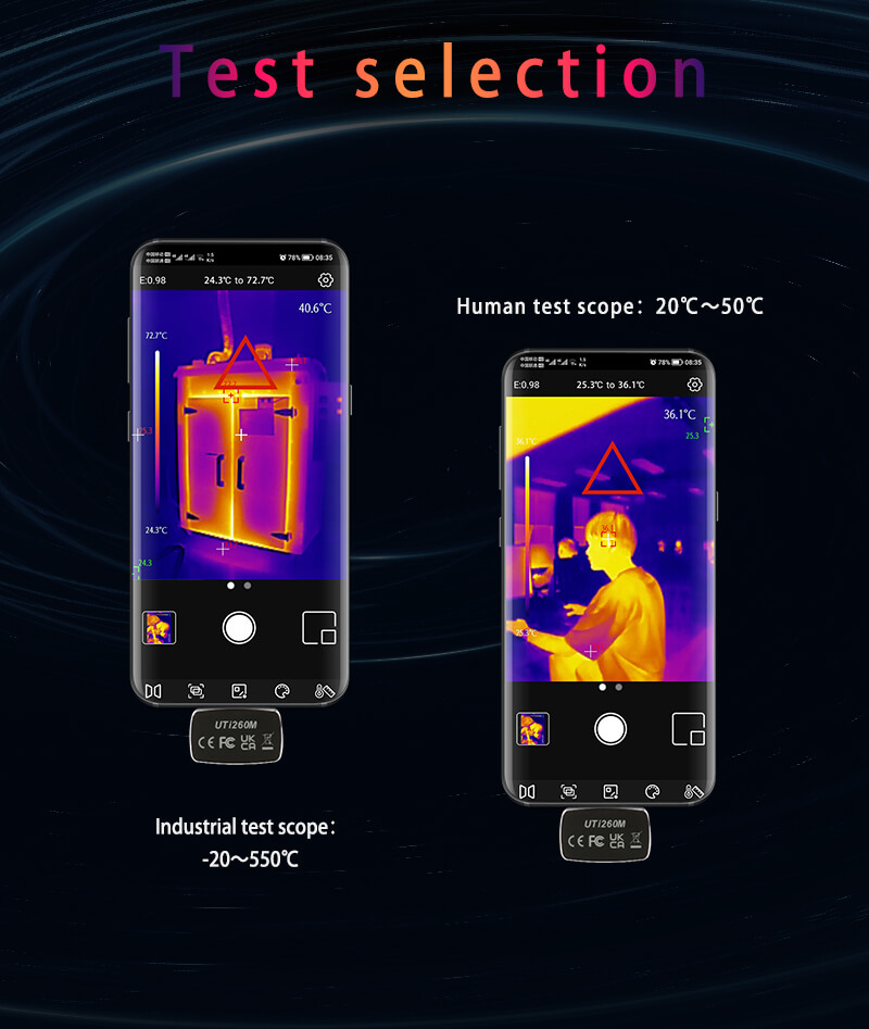 Caméra thermique mobile UNI-T  - Thermal Imaging Camera 256X192 avis et prix