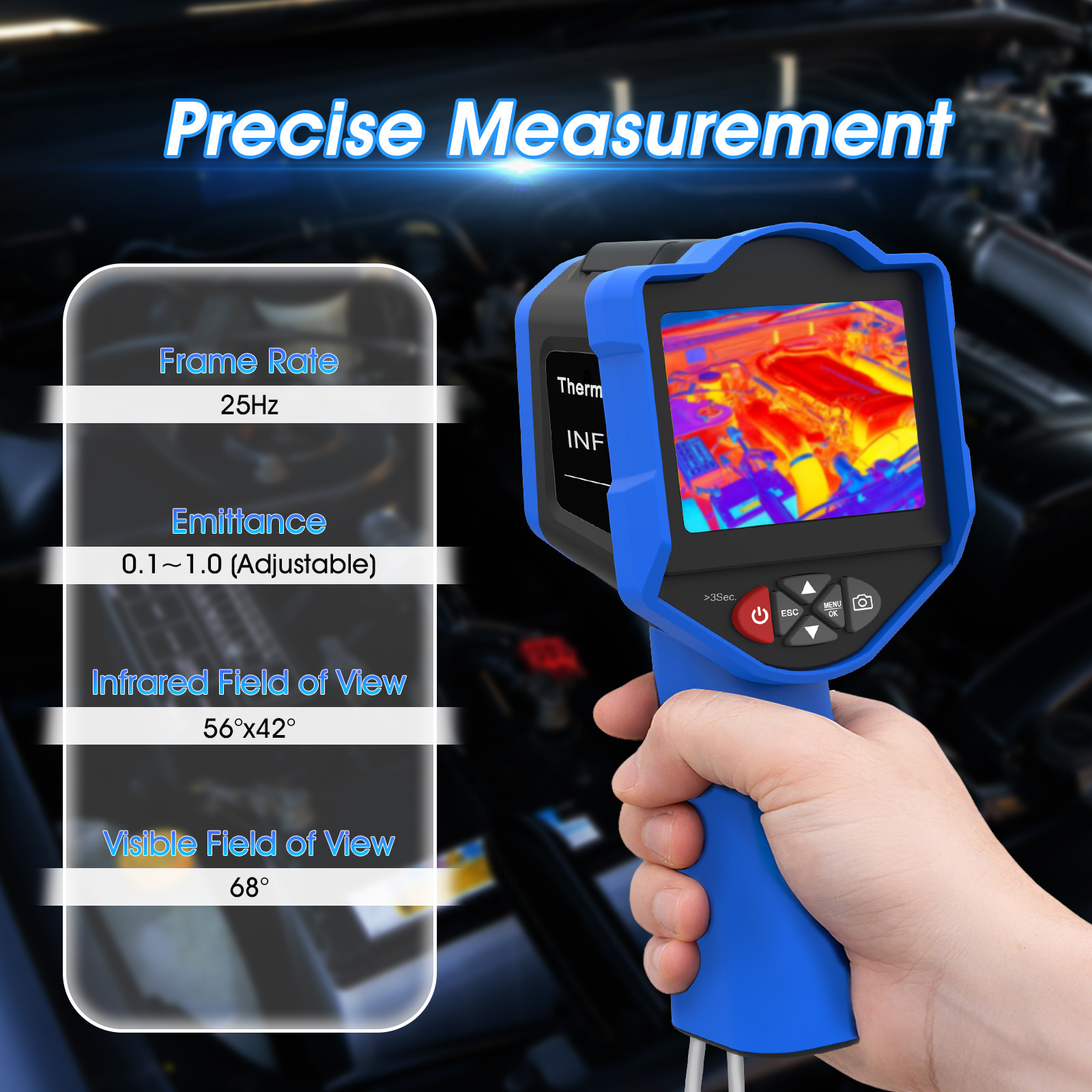 Caméra thermique 256x192 25Hz, - Thermal Imaging Camera 256X192 avis et prix