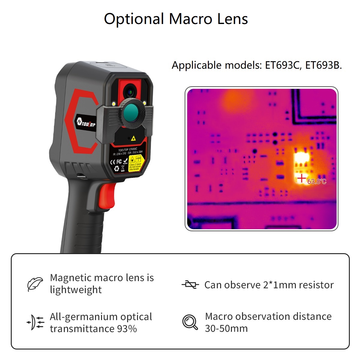 Caméra thermique TOOLTOP ET693 - Nf 521 Thermal Imaging Camera avis et prix