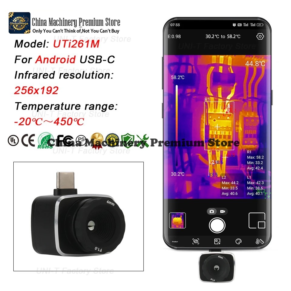 Caméra thermique infrarouge UN - Thermal Imaging Camera 256X192 avis et prix